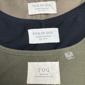 Fear of God FOG Women's Tank‎ Dress Green Black Cotton Sleeveless Casual Midi M